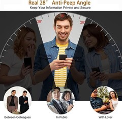 Samsung Galaxy S23 Ultra Privacy Screen Protector, Scratch-Resistant & Case Frie