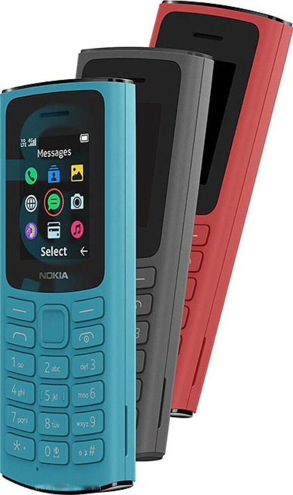 Nokia 105 4G (2021) Dual SIM Cellphone FM Radio Keyboard 1.8″ 48MB 128MB RAM