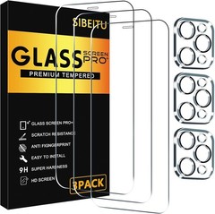 6.7 Inch 3 Pack Screen Protector for iPhone 12 Pro Max with Camera Lens Protecto