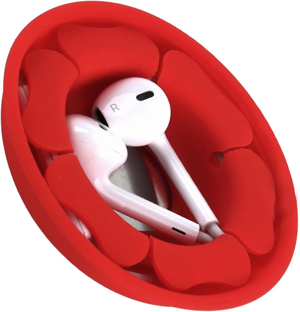 Wired Earbud Case Earphone Headphone Cord Organizer Earbuds Wrap Soft Silicone
