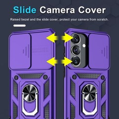 Samsung Galaxy S26 Case with Built-in Slide Camera Lens Cover & Shockproof Prote