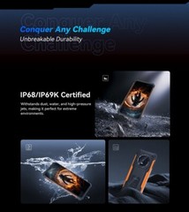 Cubot KingKong ES 6.56″ 16GB+128GB 48MP Android 14 Ultra Thin Rugged Smartphone