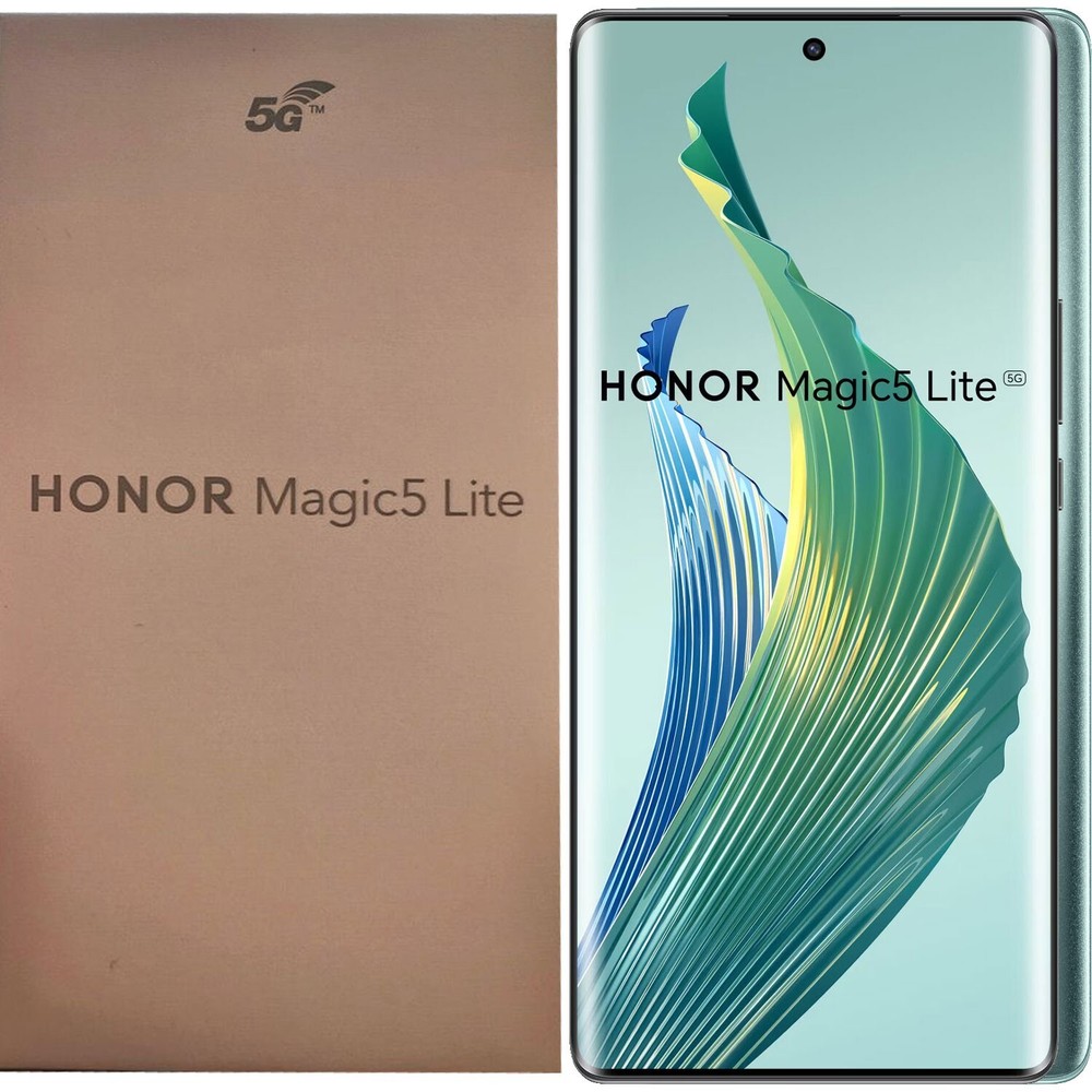 Honor Magic5 Lite 5G Emerald Green 128GB + 6GB Dual-Sim Unlocked GSM NEW