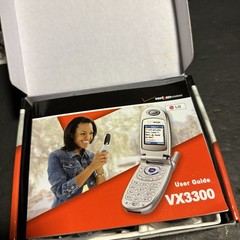 LG VX3300 Verizon Wireless Flip BLACK BLUE Faceplate Cell Phone BRAND NEW #R71