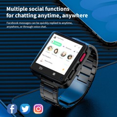 2.64″ Large Screen 4G Smart Watch Android 11 Dual Camera WIFI GPS 3GB + 32GB
