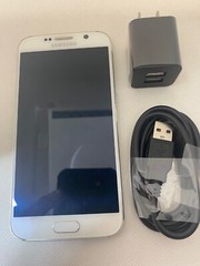 Samsung Galaxy S6 at&t/GSM unlocked SM-G920a 32GB Smartphone – USED White