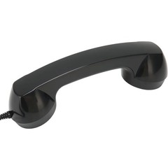 Retro Phone Handset Radiation Proof Telephone Handset 3.5mm Plug Black