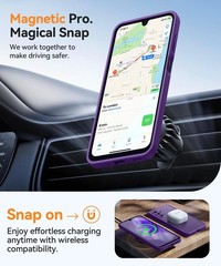 Deep Purple Translucent Matte Phone Cover for Samsung Galaxy A17-5G [Camera Prot