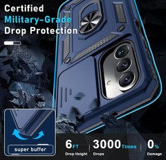 For Samsung Galaxy A26 5G Blue Case With Heavy Duty Shockproof Protective Cover