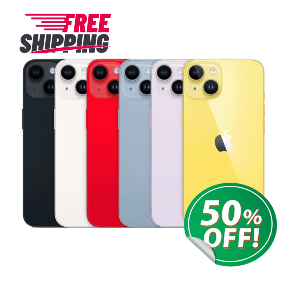 Apple iPhone 14 256GB 128GB Unlocked Verizon AT&T Straight Talk 5G iOS