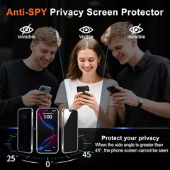Clear for iPhone 17e Case & iPhone 16e Case with Privacy Screen Protector