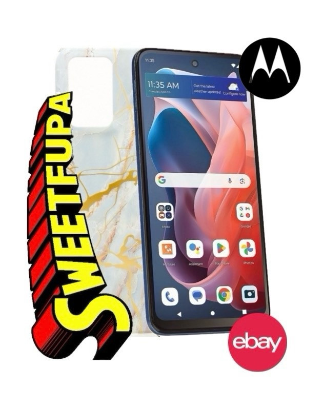Motorola Moto G Play 2024 64GB Phone Tracfone 1 Year Talk/Text & Accessories New