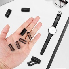 6 Pcs Watch Band Keepers, Silicone Watch Strap Holder Loops for Smart Sport Watc