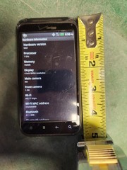 HTC Thunderbolt 4G LTE / ADR6350 – Black ( Verizon ) Android Smartphone W/BATT