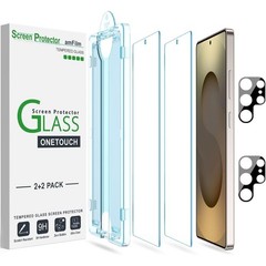 2+2 Pack Screen Protector and Camera Lens Protector For Samsung Galaxy S25 Ultra