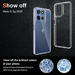 Clear Silicone TPU Cover for Moto G 2025 – Soft Slim Fit Protective Case