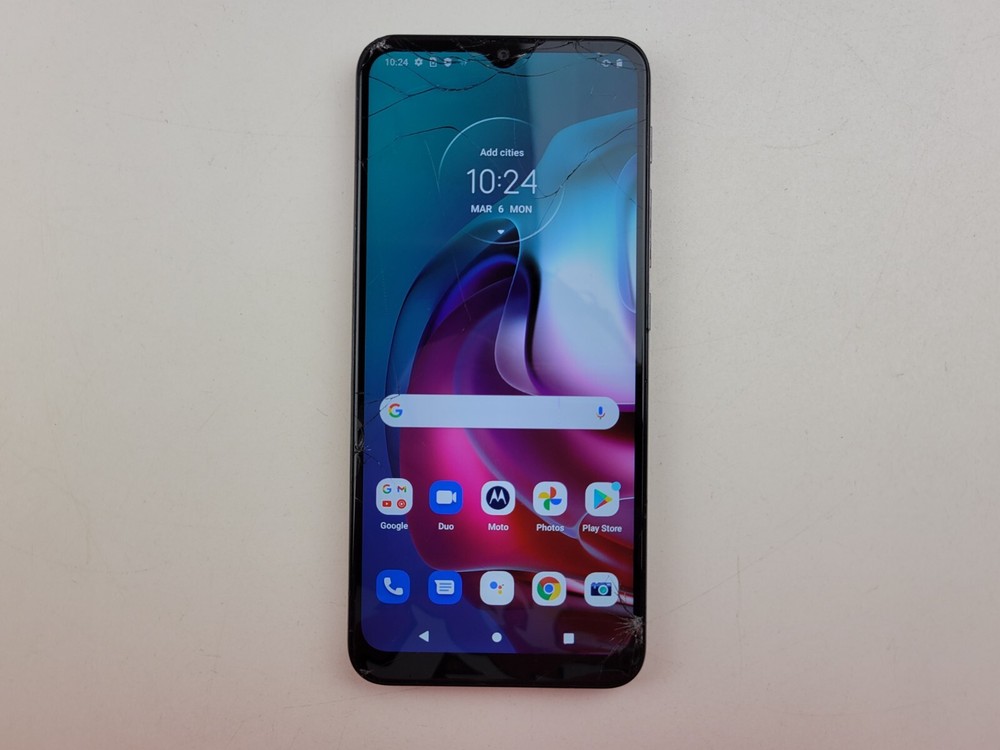 Motorola moto g30 (XT2129-1) 128GB (GSM Unlocked) Smartphone – CRACKED – H0316