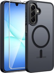 Matte Black Military Grade Phone Case for Samsung A17/A16 5G – Translucent