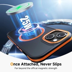 Magnetic 3 in 1 for iPhone 14 Case with 1x Screen Protector + 1x Camera Cover