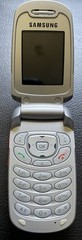 Samsung SGH-T209 Red/Silver (T-Mobile) Flip Cell Phone.