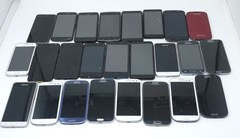 Lot of 25 Various Cosmetically Good Android Smartphones – As-is For Parts