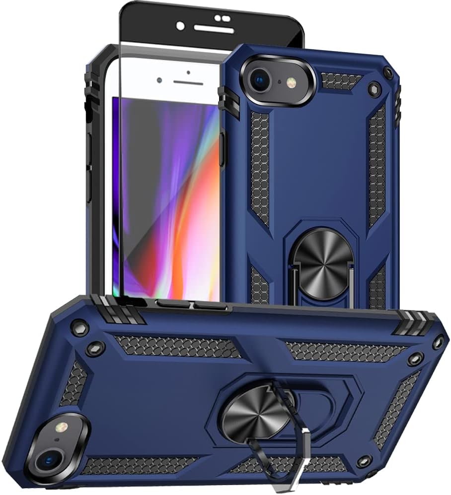 Military Grade Shockproof Case & HD Screen Protector for iPhone SE 2022/2020 79
