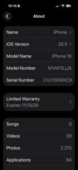 Apple iPhone 16 128GB Black Verizon 6.1in 5G Face ID MYAP3LL/A