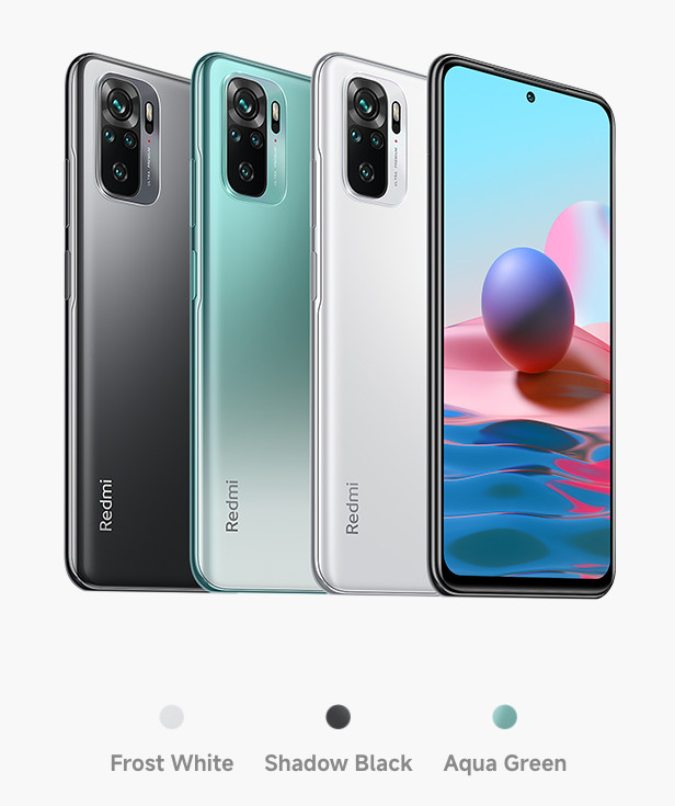 Xiaomi Redmi Note 10 4G LTE Aqua Green – 6GB RAM – 128GB ROM – India – NEW
