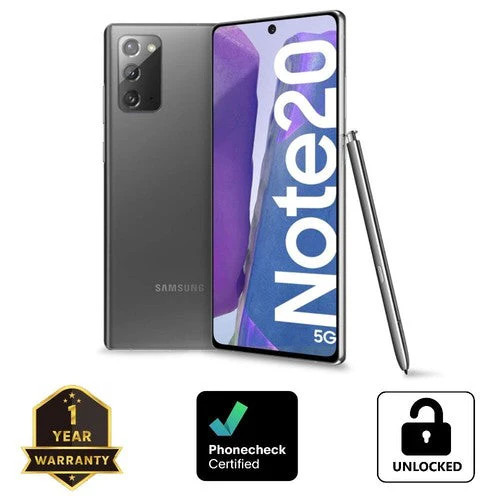 Samsung Galaxy Note 20 5G SM N981U Mystic Gray 128GB | Seller Refurbished – Good
