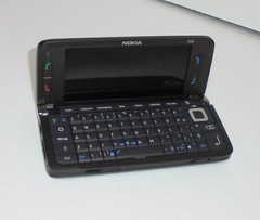 Nokia E90 Slide Cell Phone 3G Bluetooth GPS NoteBook Camera Battery Untested