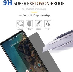 [3+0 PCS] Privacy Screen Protector for Google Pixel 6A 6.1 Inch Anti Spy Tempere