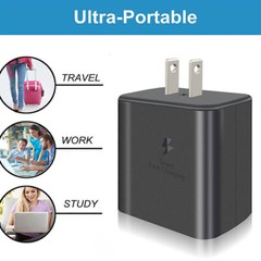 45w Super Fast Wall Charger + 6FT Type C Cable For Samsung Galaxy S22 S21 S20 23