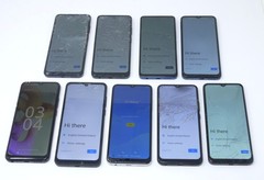 Lot of 9 Modern Smartphones For Parts & Cracked – Celero 5G / Magic 2 5G / 50XE