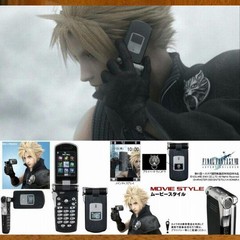 NTT Docomo FOMA P900iV Cloud Black Final Fantasy Flip Phone Japan Tested