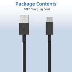 2Pack 10FT USB to USB C Fast Charging Cable for iPhone 17 16 15 Charger Cord
