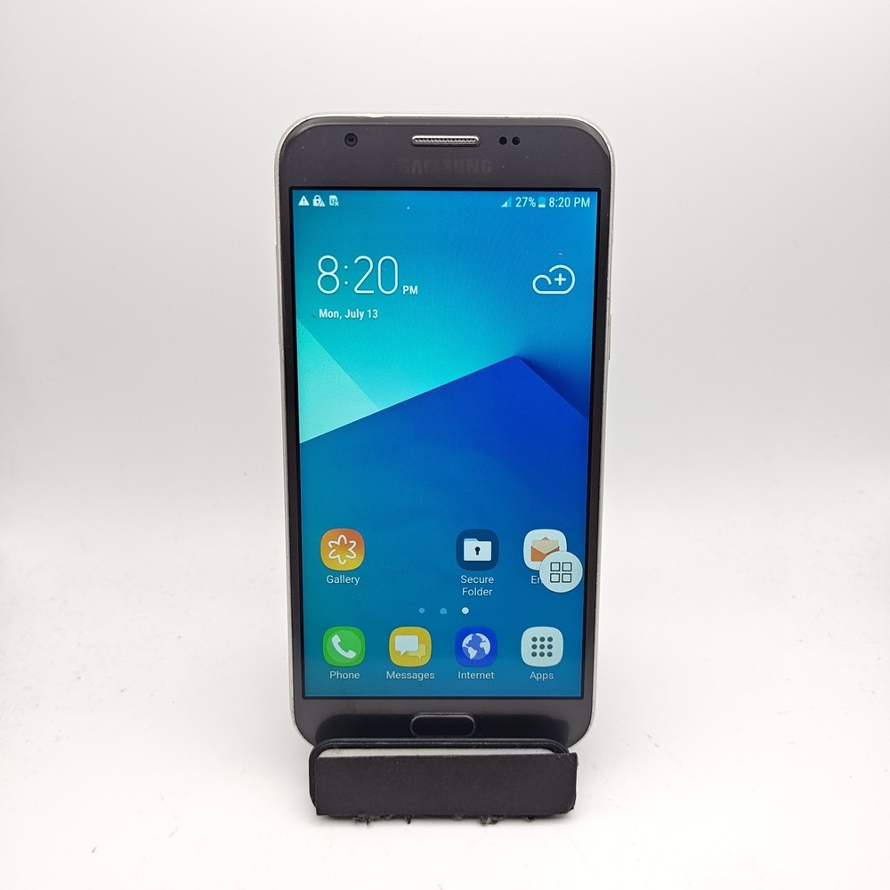 Samsung Galaxy J3 Prime J327T1 (Metro Unlocked) – 16GB Silver BAD BACK BTN #3963