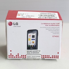 Rare Vintage LG GT400 Viewty Smile White Phone International In Box Collectible