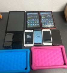 LOT Amazon Fire HD 8 Samsung Galaxy S5 S6 Active LG HTC One GSM Android AT&T P/R