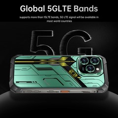 16 Pro MAX 256G Rugged Smartphone Dual Sim 5G Unlocked Cell Phone 10000mAh NFC