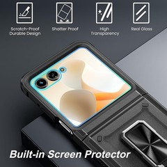 Case & Built-in Screen Protector for Motorola Razr 2026/2025/2024 with Hinge Pro