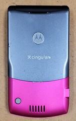 Motorola RAZR V3i – Pink ( Unlocked ) Very Rare GSM Flip Phone – Gray Back Plate