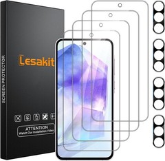 4PCS Screen Protector & Camera Lens Protector for Samsung Galaxy A55 5G 9H Hardn