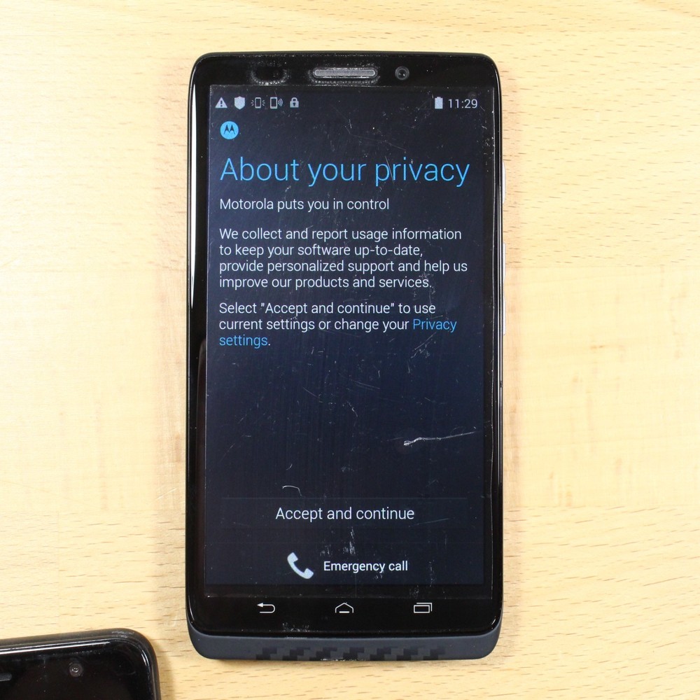 Motorola Droid Ultra XT1080 Black Smartphone For Parts #647