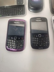 Lot Of 6 Vtg Cell Phones ~ Verizon KYOCERA, Samsung GALAXY S II, 2 Blackberries+
