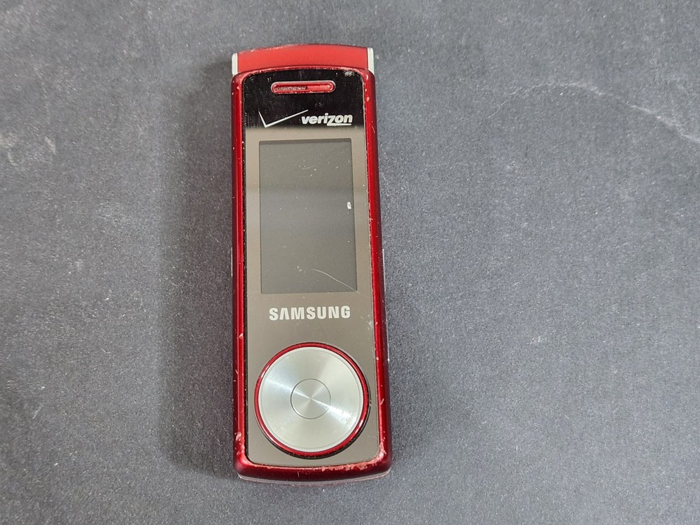 Samsung Juke SCH-U470 Red & Silver Verizon MP3 Swivel Phone For Parts or Repair