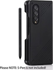 for Galaxy Z Fold 3 Case Magnetic Kickstand Shockproof with S Pen Holder 360