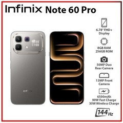 Infinix Note 60 Pro 5G Global Version 8/256GB 6.78”144Hz 50MP 6500mAh By FedEx