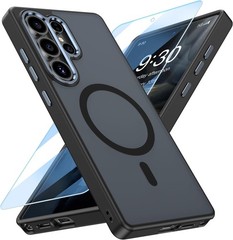 Case & Screen Protector for Samsung Galaxy S25 Ultra 6.9 Inch Stylish Slim Matte
