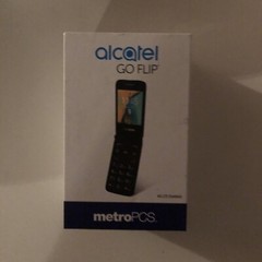 NEW! Alcatel GO FLIP 4044N W BLUE T-Mobile 4G LTE Easy to Use Senior Flip Phone