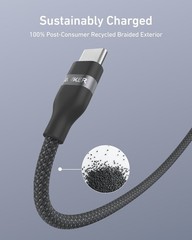 Flexible Multi-Color Braided USB C Cable, 240W Fast Charging Type C Charger